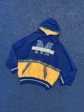 Vintage Conic Officially Licensed Collegiate Products Michigan Wolverines Hoodie